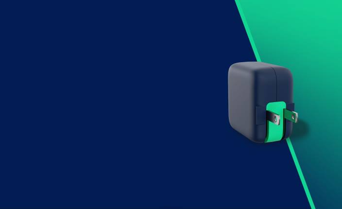 temno modra/zelena hitro popravite svoj napajalni adapter g max usb-a in usb-c Skullcandy FTZX36