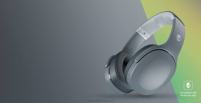 hladno siva začutite nizke tone, uglašene za vas, Crusher evo senzorične bas slušalke z osebnim zvokom Skullcandy FTZX58