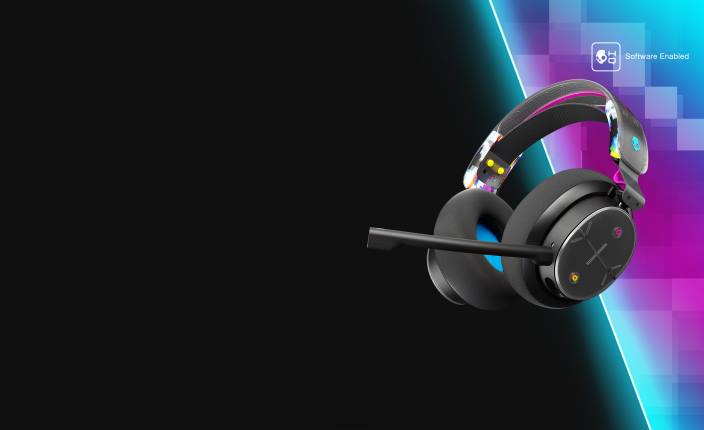 črni digihype brezžične igralne slušalke, prilagojene vam, plyr brezžične slušalke za več platform Skullcandy FTZX50