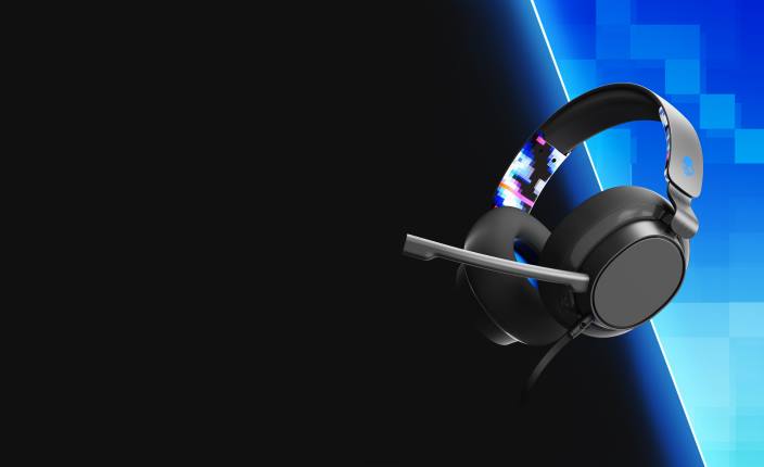 modri digihype žične igralne slušalke z več platformami premium sound slyr gaming essentials Skullcandy FTZX56
