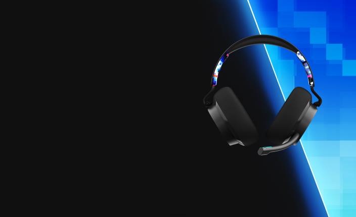 modri digihype žične igralne slušalke z več platformami premium sound slyr gaming essentials Skullcandy FTZX56