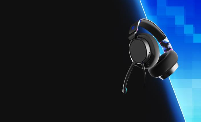 modri digihype žične igralne slušalke z več platformami premium sound slyr gaming essentials Skullcandy FTZX56