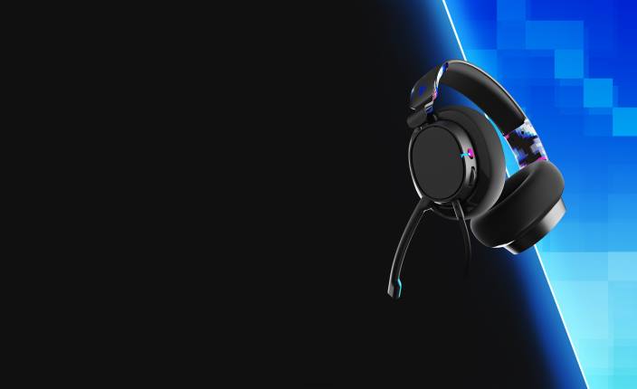 modri digihype napredne žične igralne slušalke slyr pro za več platform, prilagojene vam Skullcandy FTZX53