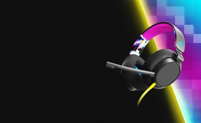 črni digihype žične igralne slušalke z več platformami premium sound slyr gaming essentials Skullcandy FTZX54