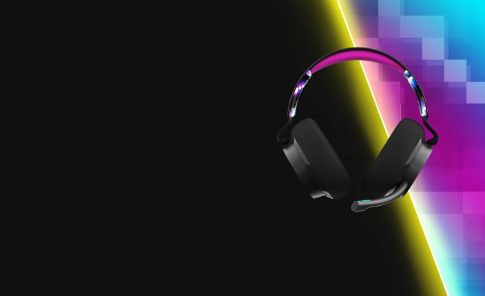 črni digihype žične igralne slušalke z več platformami premium sound slyr gaming essentials Skullcandy FTZX54
