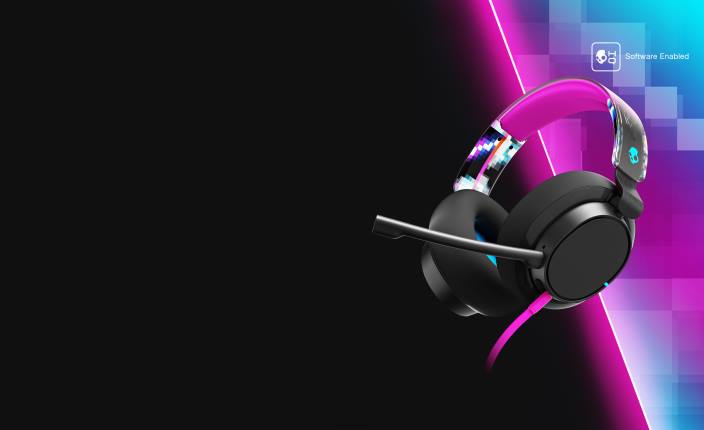 črni digihype napredne žične igralne slušalke slyr pro za več platform, prilagojene vam Skullcandy FTZX51