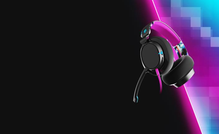 črni digihype napredne žične igralne slušalke slyr pro za več platform, prilagojene vam Skullcandy FTZX51