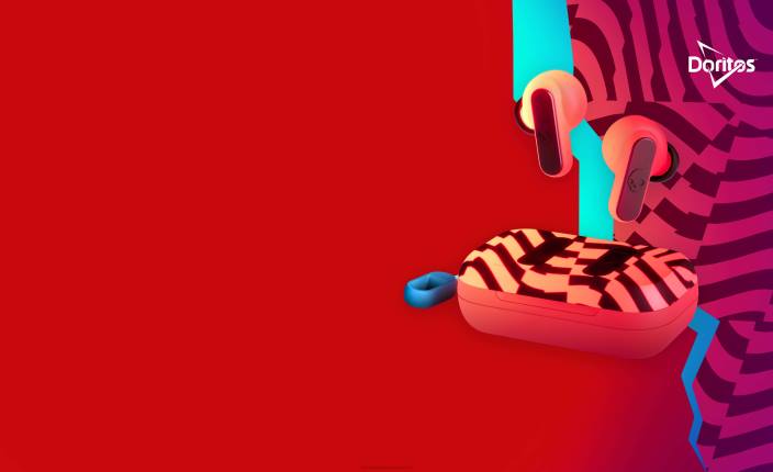 doritos rdeče prave brezžične ušesne slušalke skullcandy x doritos dime 2 Skullcandy FTZX3