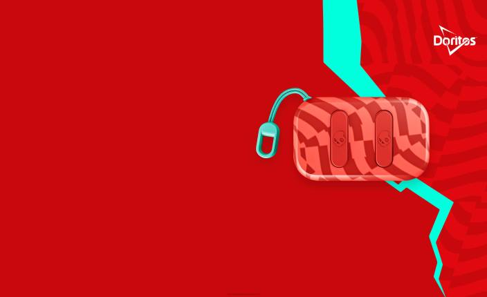 doritos rdeče prave brezžične ušesne slušalke skullcandy x doritos dime 2 Skullcandy FTZX3