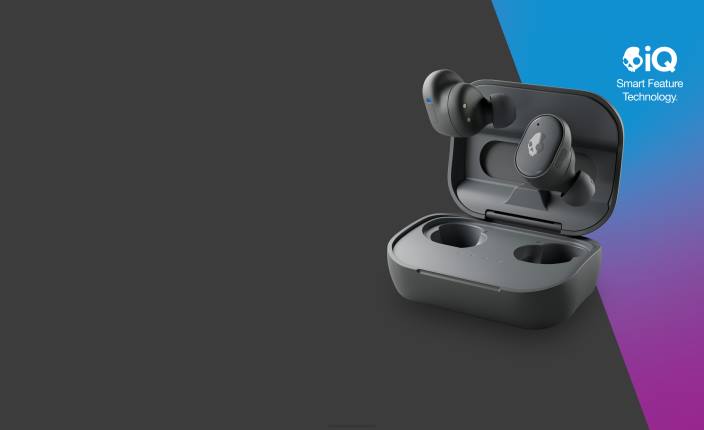 hladno siva nadgradljive tech premium sound grind prave brezžične ušesne slušalke Skullcandy FTZX11