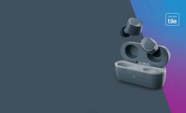 hladno siva popolnoma brezžične ušesne slušalke jib true 2wireless Skullcandy FTZX25