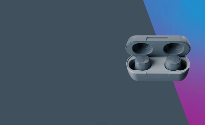 hladno siva popolnoma brezžične ušesne slušalke jib true 2wireless Skullcandy FTZX25