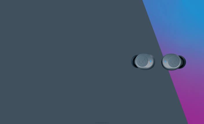 hladno siva popolnoma brezžične ušesne slušalke jib true 2wireless Skullcandy FTZX25