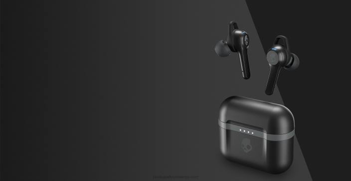 prava črna resnične brezžične ušesne slušalke z okrepljeno indy evo resnično svobodo Skullcandy FTZX16