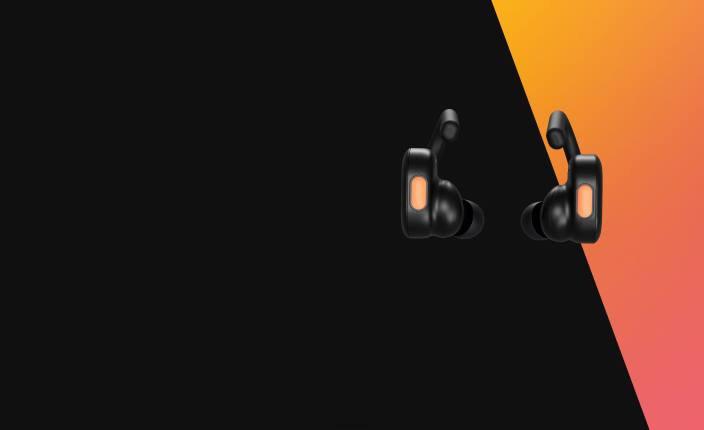 črna/oranžna nadgradljive tehnološke varne ušesne slušalke push active prave brezžične slušalke Skullcandy FTZX15