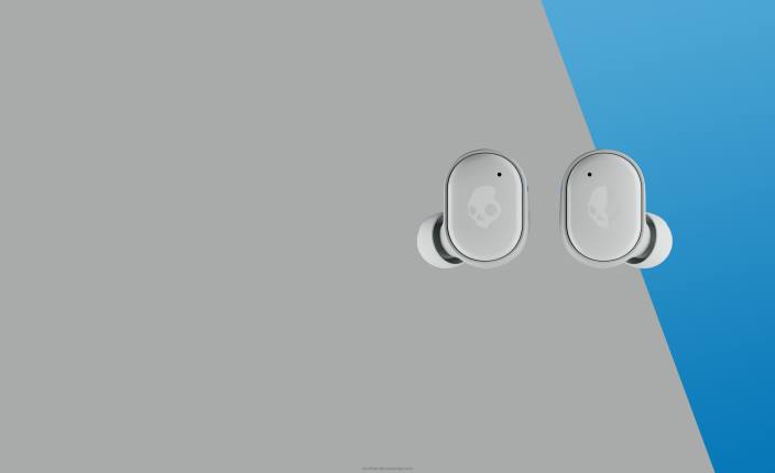 svetlo siva/modra nadgradljive tech premium sound grind prave brezžične ušesne slušalke Skullcandy FTZX10